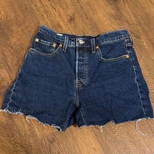 Levi’s 501 distressed shorts